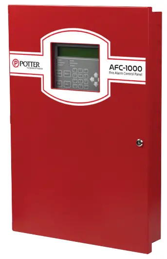 POTTER AFC-1000 Fire Alarm Control Panel City of Chicago -