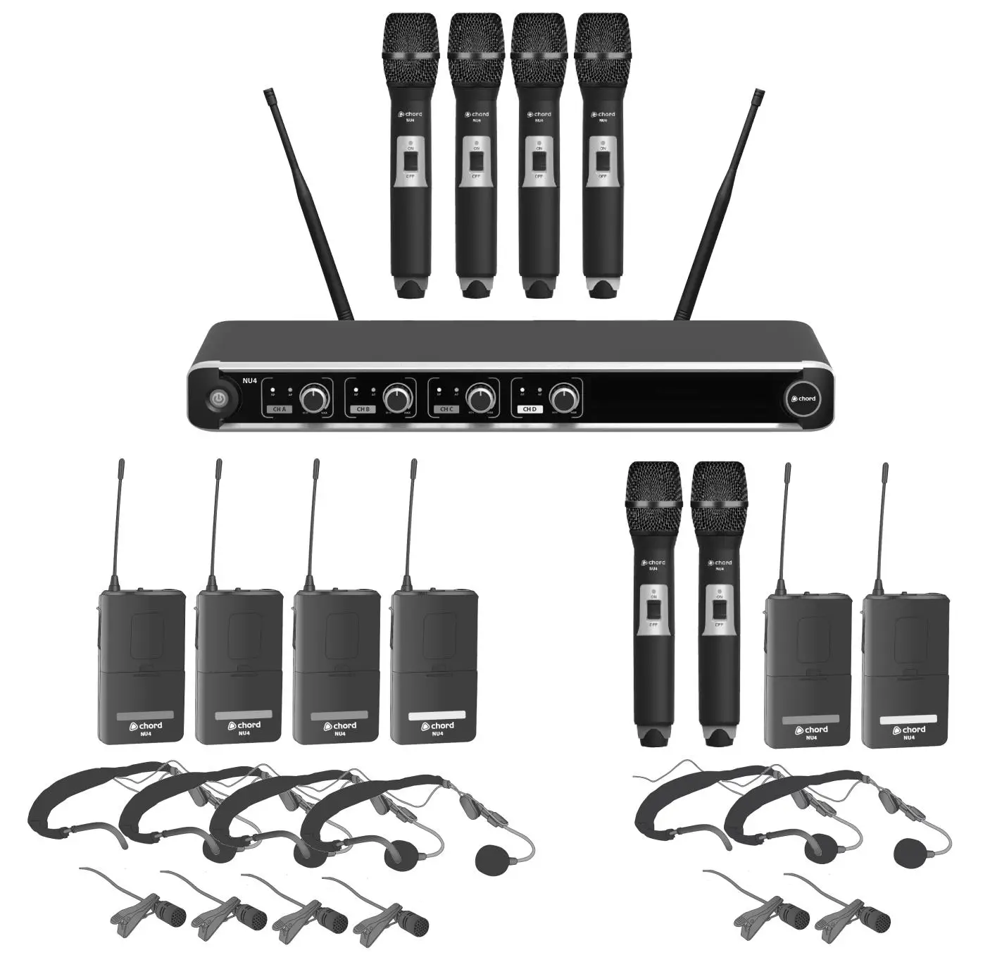 chord uhf wireless system nu4