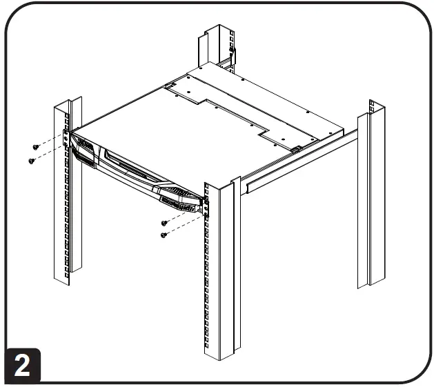 TRIPP-LITE B021-SWHD-K Rack-Mount Short-Depth HDMI KVM Console 05