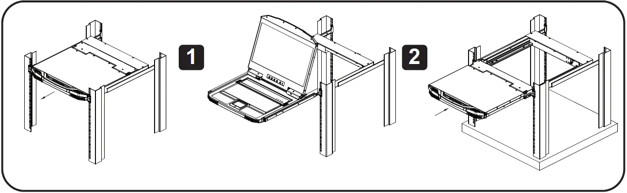 TRIPP-LITE B021-SWHD-K Rack-Mount Short-Depth HDMI KVM Console 07