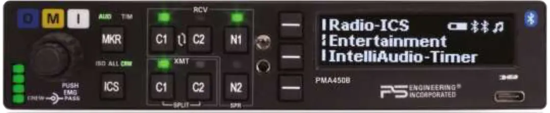 PS ENGINEERING PMA450B Bluetooth Audio Panel