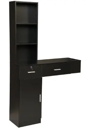 sandinrayli-MR11P0209-Black-Free-Standing-Storage-Salon-Hair-Station-PRODUCT