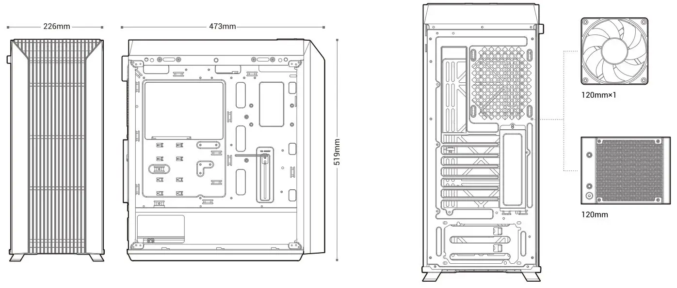 DEEPCOOL-CL500-Mid-Tower-Case-fig 4