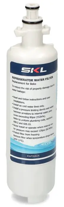 ALLSPARES Beko 874960100 Refrigerator Water Filter