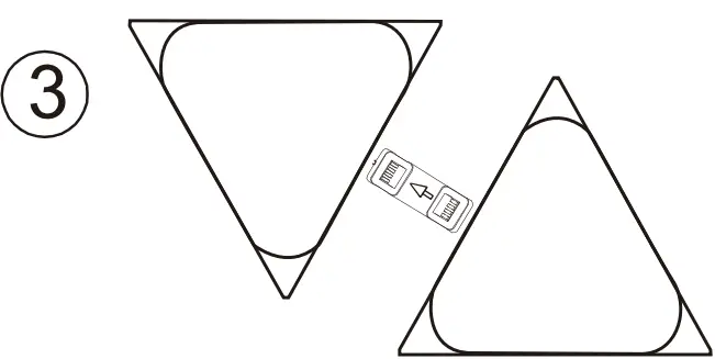 anko 43249039 RGB Modular Triangle Light - fig 3