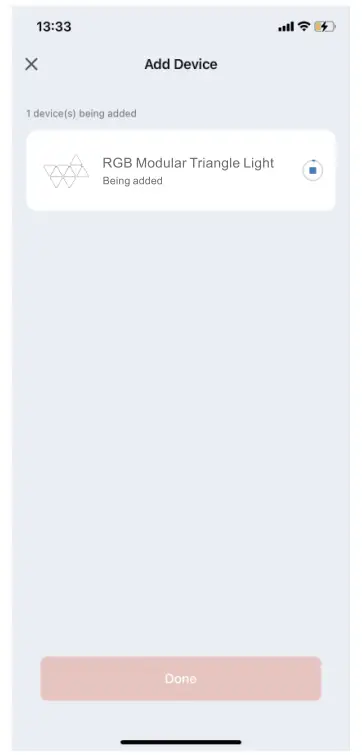 anko 43249039 RGB Modular Triangle Light - setting 4