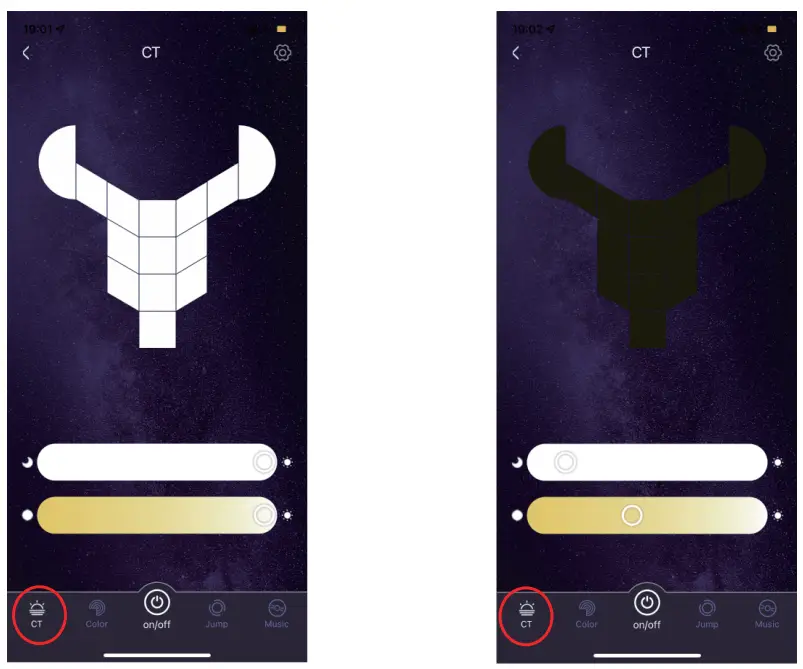 anko 43249039 RGB Modular Triangle Light - setting 5