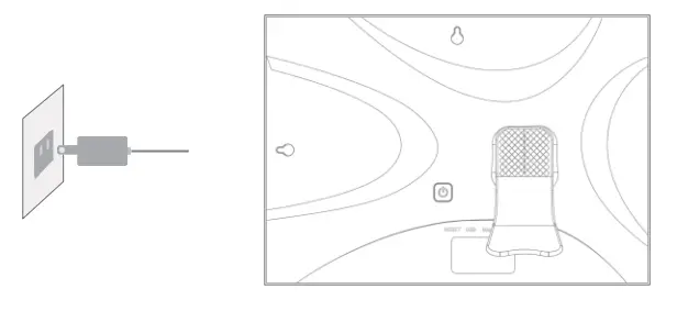 SAMMIX AW105 10 1 Inch WiFi Digital Photo Frame - power cable