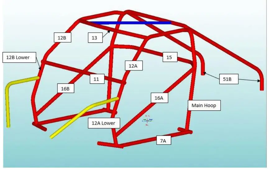 MOORE-RACE-CHASSIS-FABRICATION-2nd-Gen-S-10-8.50-Cage-Kit-fig-8