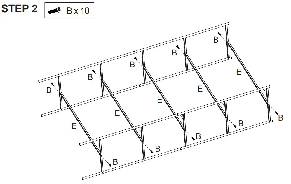 Kmart EGON STORAGE SHELF 5TIER Instruction Manual - Assembly Instruction 2