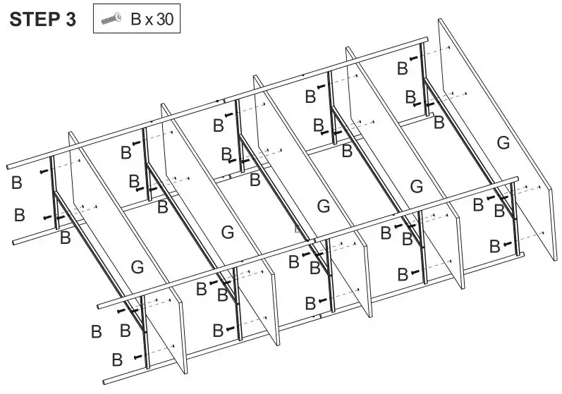 Kmart EGON STORAGE SHELF 5TIER Instruction Manual - Assembly Instruction 3