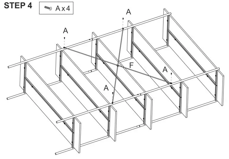 Kmart EGON STORAGE SHELF 5TIER Instruction Manual - Assembly Instruction 4