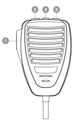 oricom UHF400R Heavy Duty Din Size 5 Watt UHF CB Radio-Microphone