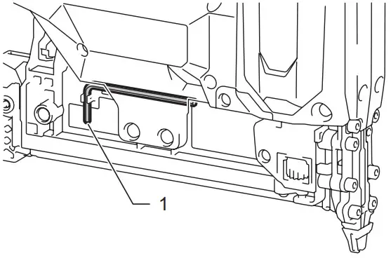 Makita Cordless Brad Nailer FN001G - Hex wrench storage