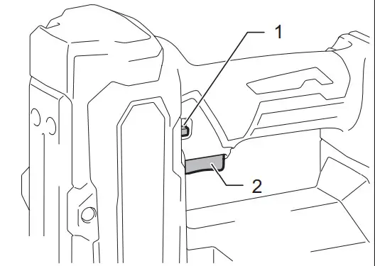Makita Cordless Brad Nailer FN001G - Trigger