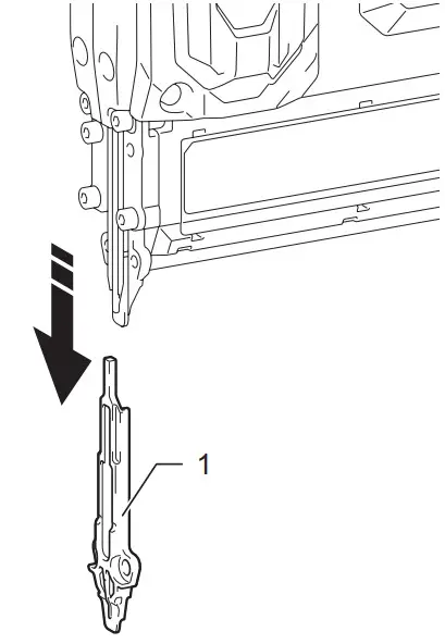 Makita Cordless Brad Nailer FN001G - downward