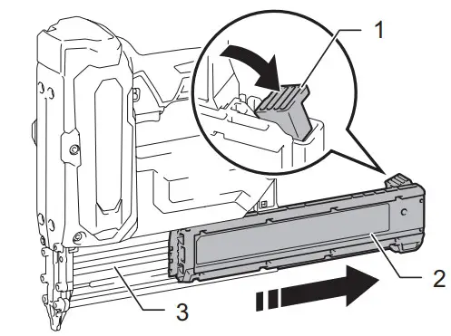 Makita Cordless Brad Nailer FN001G - magazine