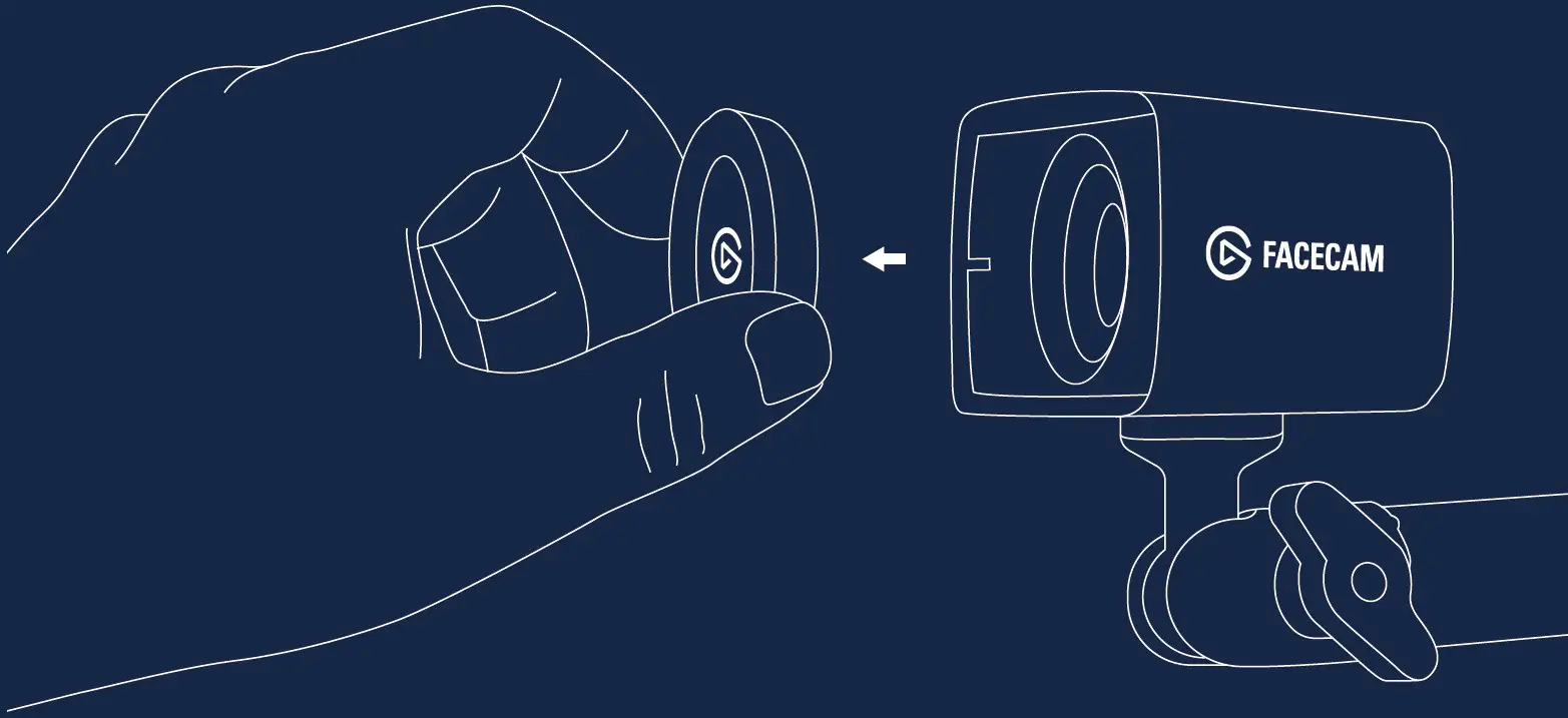 Remove the privacy cap