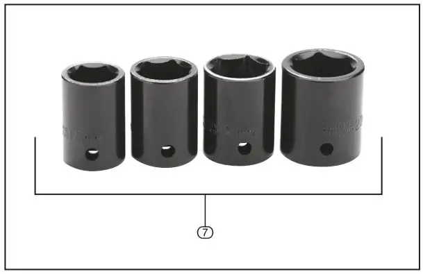 DRAPER 82994 230V 1 2 Inch Impact Wrench Kit Instruction Manual - What's in the box