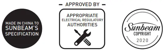 Sunbeam STC5000 PressXPress Steam Generator- symbols