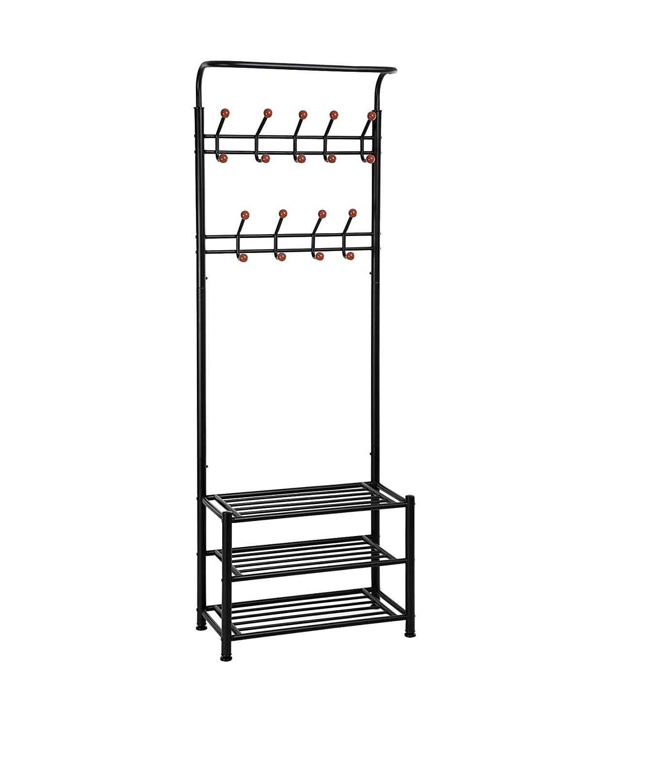 Songmics Coat Stand With 3 Shoe Racks With 18 Hooks User Guide Songmics Coat Stand With 3 Shoe Racks With 18 Hooks User Guide