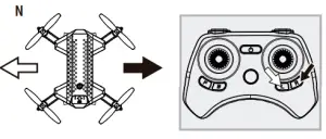 VOYAGE VA-1000 HD Streaming Video Drone - Banking Left Right Trim