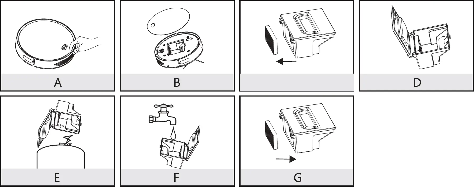 Dust Box and Filter Screen Cleaning