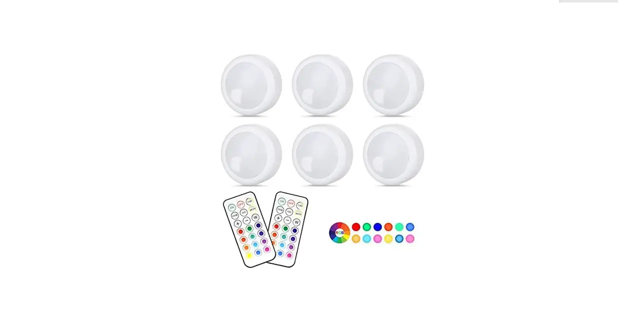 Eagle G009mh Set Of 6 Rgb Led Puck Lights With Psu + Remote Control Instructions Eagle G009mh Set Of 6 Rgb Led Puck Lights With Psu + Remote Control Instructions