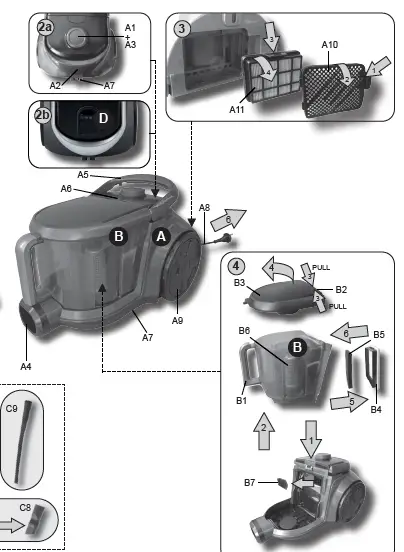 ETA251790000 STORMY Vacuum Cleaner fig 3