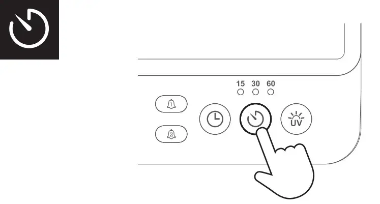 WanYin A20180 UVC Sanitizer with Wireless Charger and Sound Machine - natural
