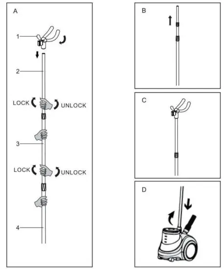 COSTWAY ES10039US 1500 Watt Garment Cloth Steamer - INSTALLATION