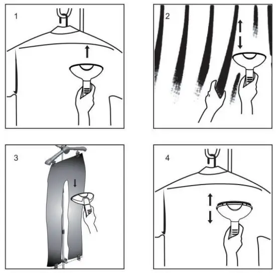 COSTWAY ES10039US 1500 Watt Garment Cloth Steamer - IRONING METHODS