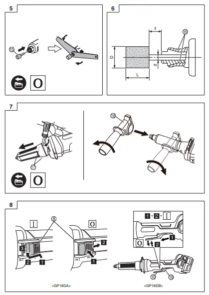 HiKOKI- GP-18DA -Brushless- 6mm- Die -Grinder- Skin- FIG 3