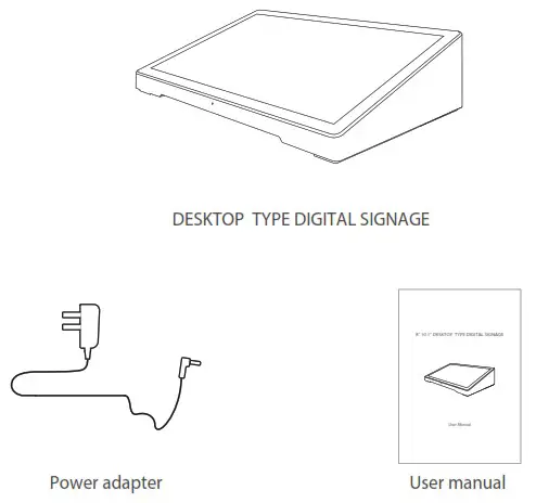 Shenzhen Electron Technology WT8012T Android all in one Touchscreen PC- Package Contents