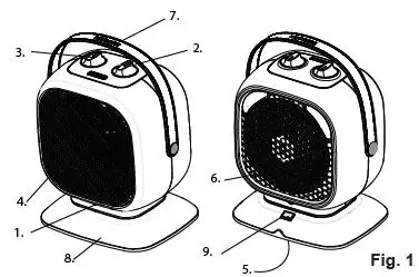 Dimplex Q2TSNH Cube Fan 1