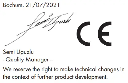 PARKSIDE PDSS 310 B5 Air Impact Wrench Instructions - Signature