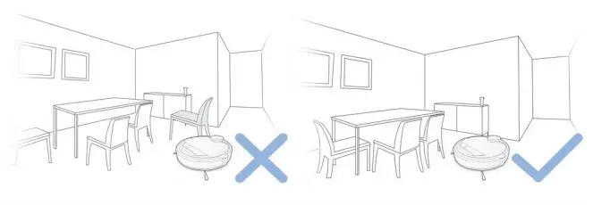 ECOVACS Deebot Pro 930 Instruction Manual - Cleaned by putting furniture