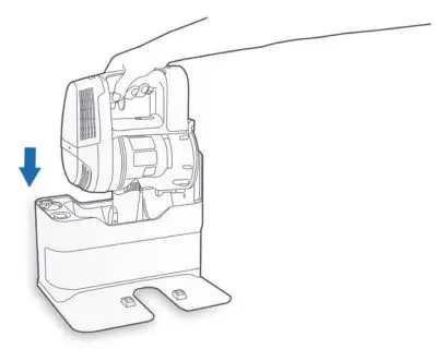 ECOVACS Deebot Pro 930 Instruction Manual - Insert Handheld Vacuum Cleaner into the Charging Dock