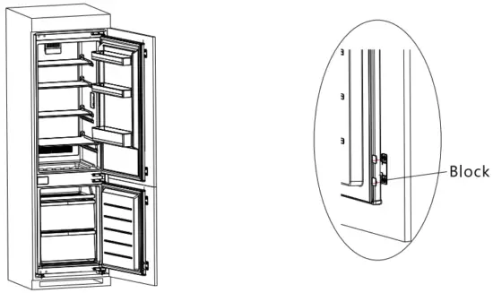 Installation in cabinet