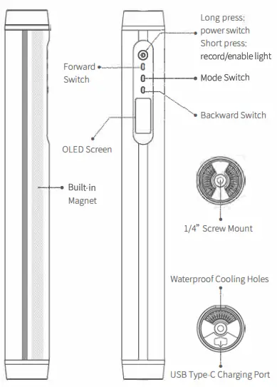 SOONWELL MT1 Handheld RGB Tube Light for Filmmaker - PRODUCT DETAILS