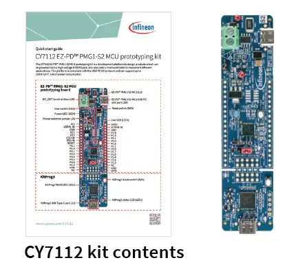 infineon CY7112 EZ-PD PMG1-S2 MCU Prototyping Kit-FIG2