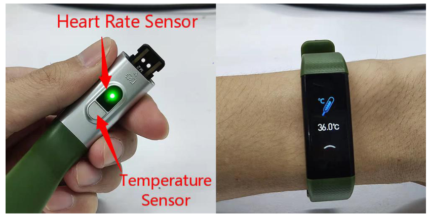 ENGERWALL S5-Black Fitness Tracker with Step Counter - Heart Rate