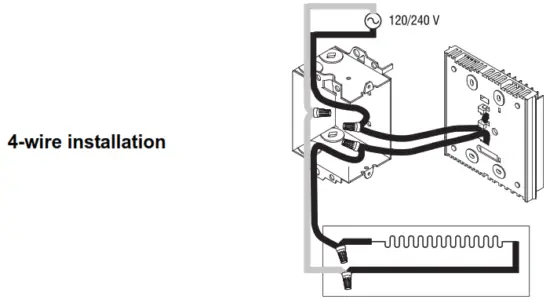 Honeywell RLV310 Non Programmable Digital Electric Heat Thermostat USPS First Cl - base
