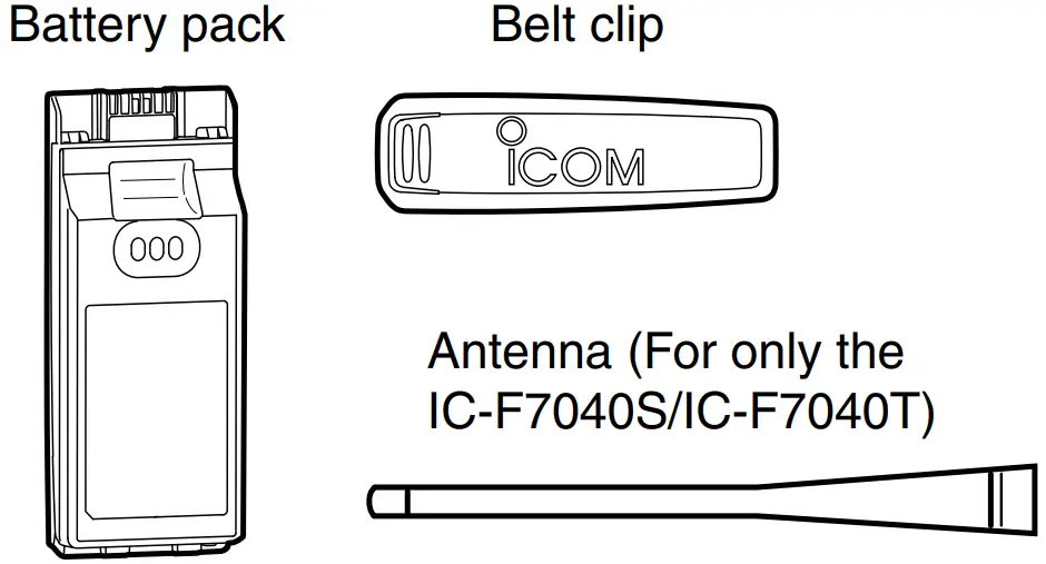SUPPLIED ACCESSORIES