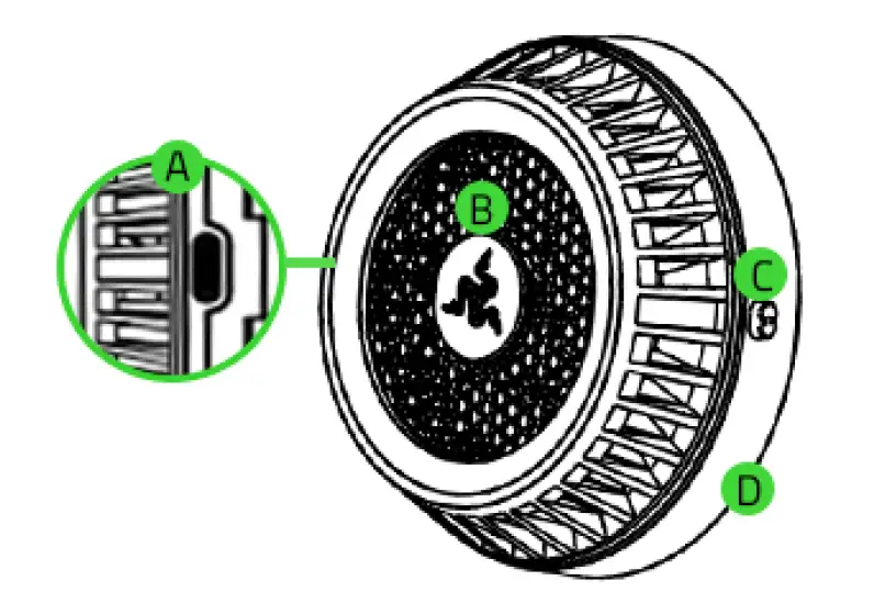 Razer RC21 Mobile phone cooler chroma FIG 1