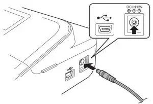 FIG 10 When using AC adapter (AD-E001)