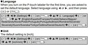 FIG 14 Setting Language and Unit