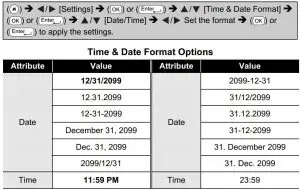 FIG 76 Using Time & Date Function