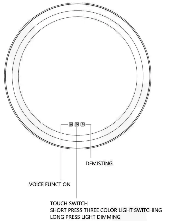 HOROW M32R Round Metal Framed Anti Fog - 1