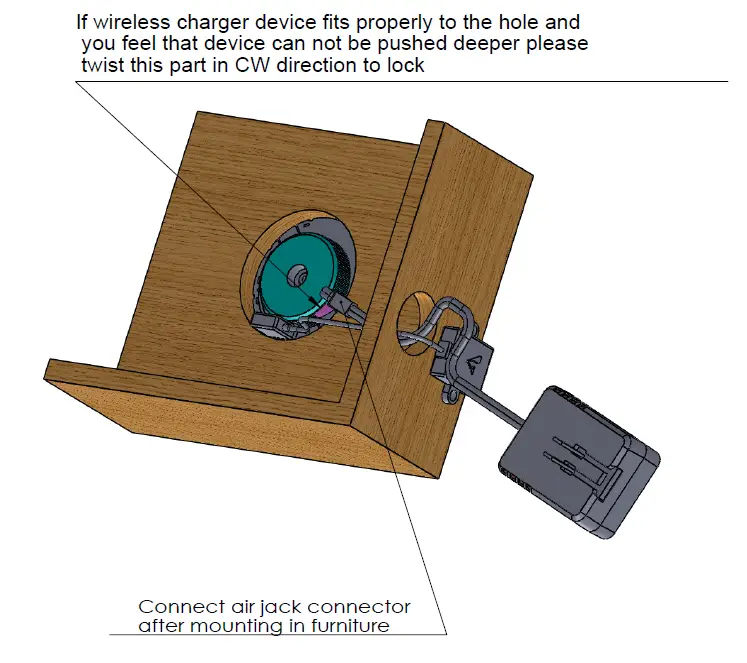 Vantage City Group VAN-W4F-5W2 Vantage Wireless Charger fig 3